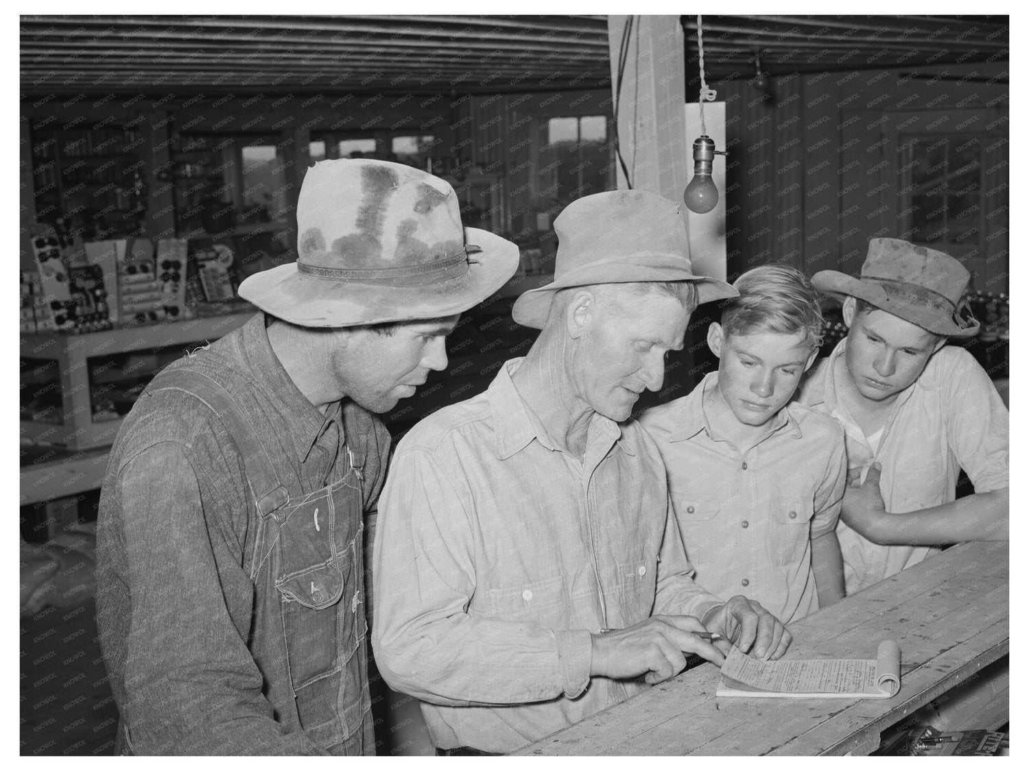 Farmers in General Store Pie Town New Mexico 1940