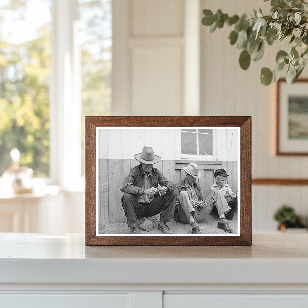 Farmers Whittling in Pie Town New Mexico June 1940