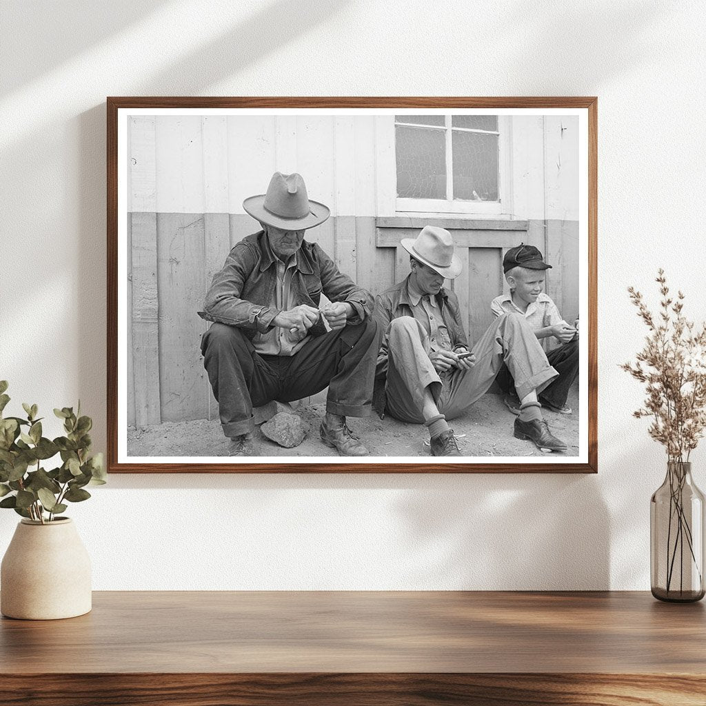 Farmers Whittling in Pie Town New Mexico June 1940