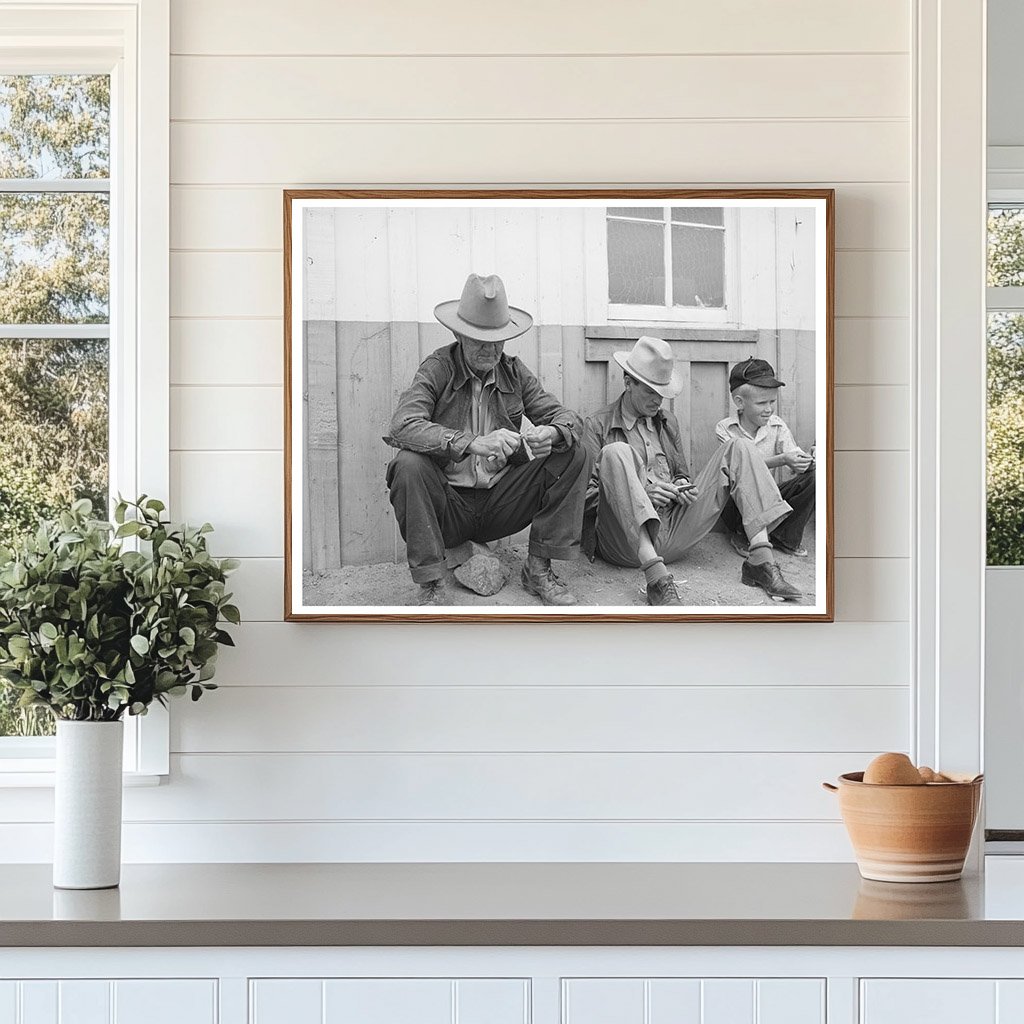 Farmers Whittling in Pie Town New Mexico June 1940