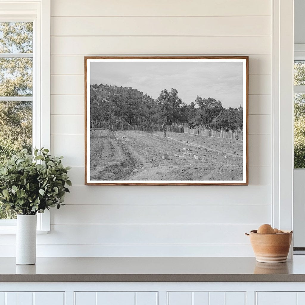 Jack Whinery Gardening in Pie Town New Mexico 1940