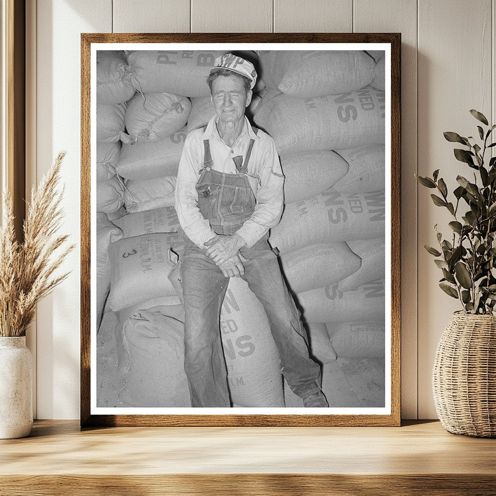 Mr. Craig with Pinto Beans in Pie Town New Mexico 1940