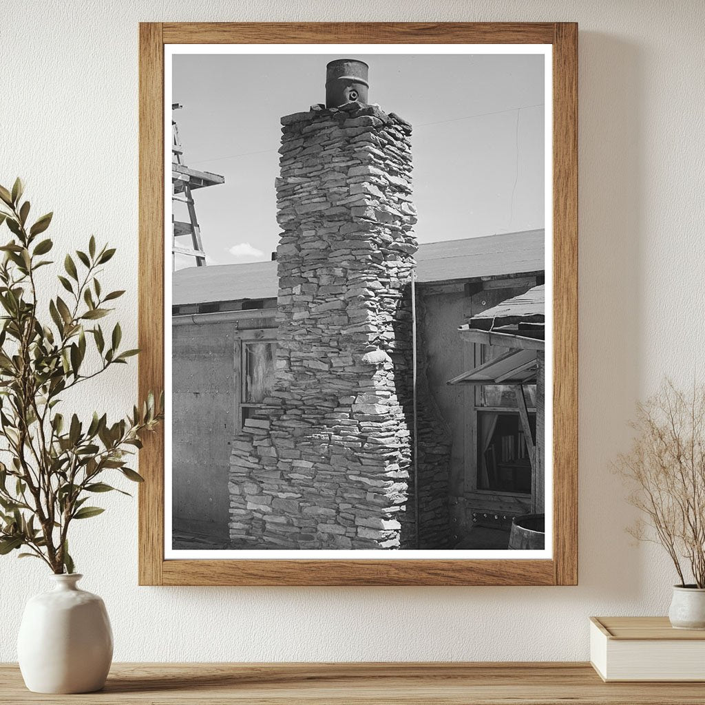 Hutton Family Home Chimney Pie Town New Mexico 1940