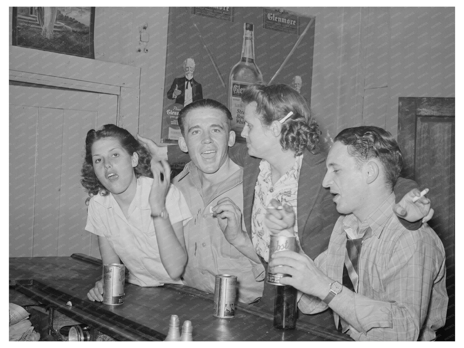 Children in Bar Mogollon New Mexico June 1940