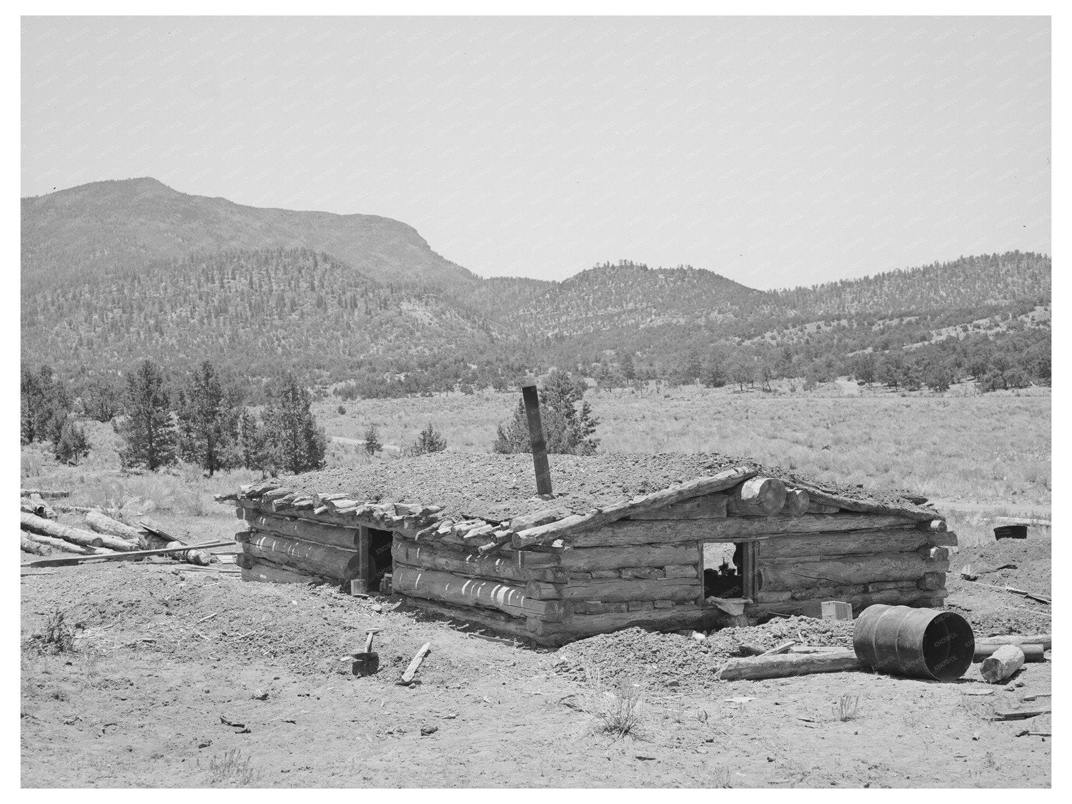 Pie Town New Mexico Dugout June 1940 Rural Living