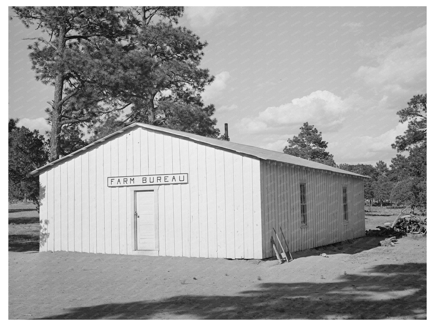 Farm Bureau Building in Pie Town New Mexico 1940
