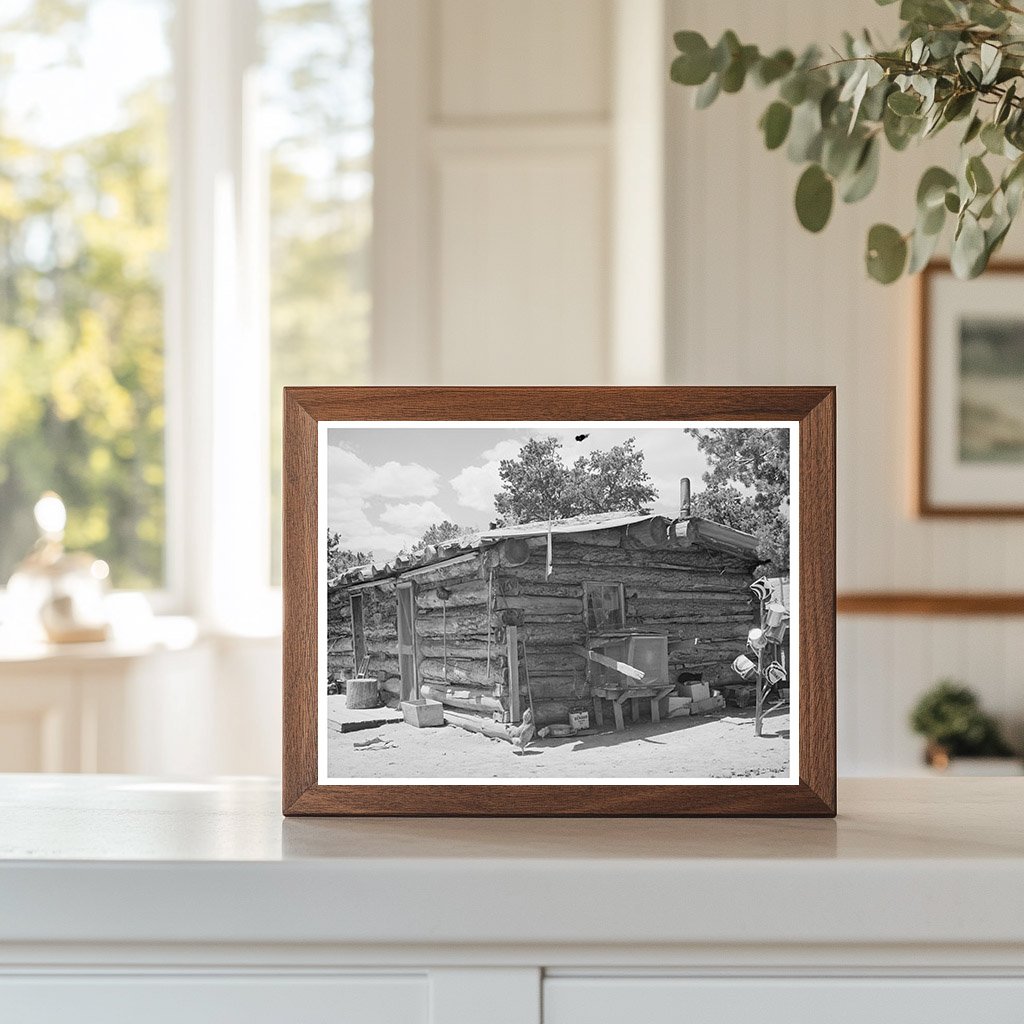 Log House in Pie Town New Mexico June 1940