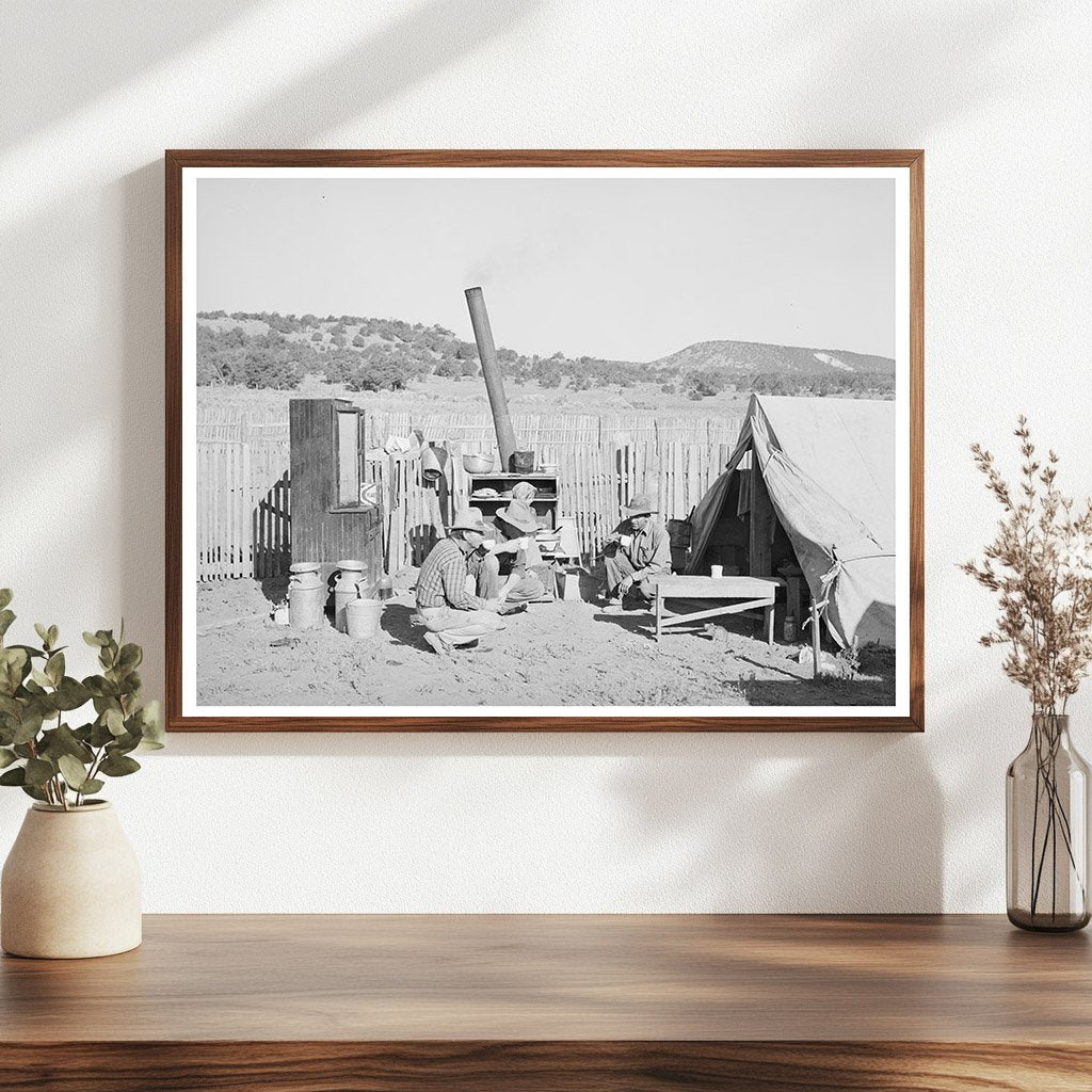 Community Coffee Gathering in Pie Town New Mexico 1940