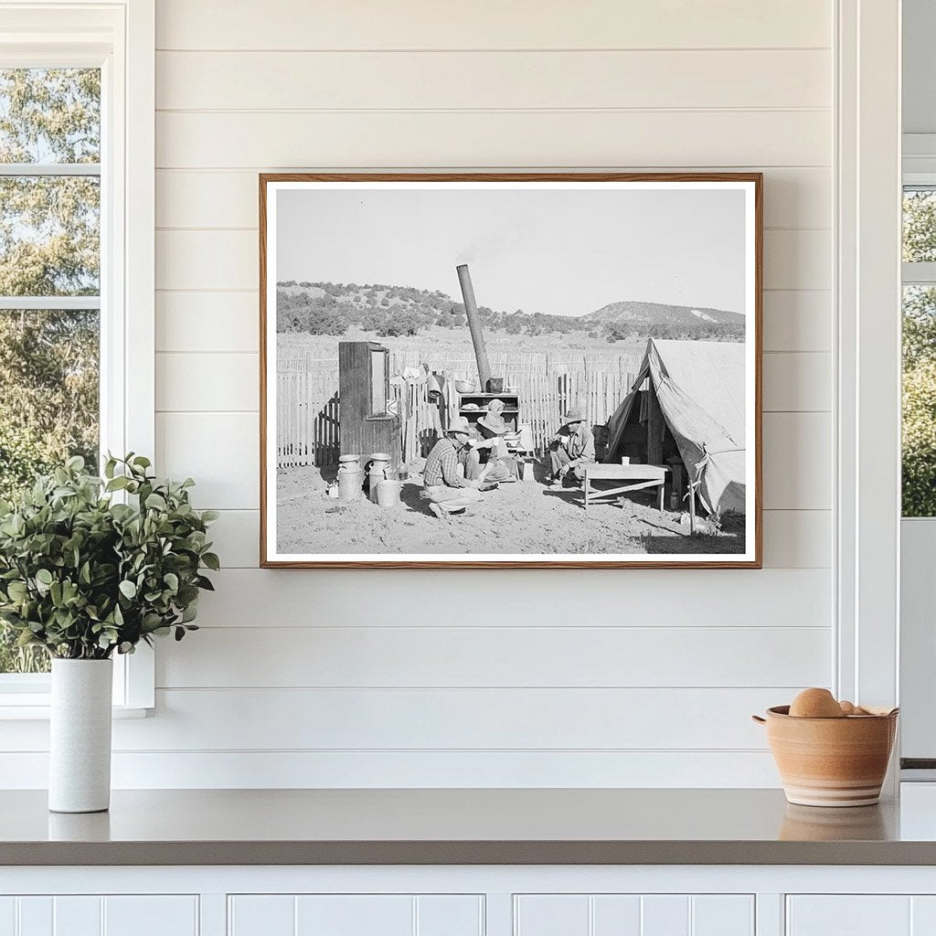 Community Coffee Gathering in Pie Town New Mexico 1940