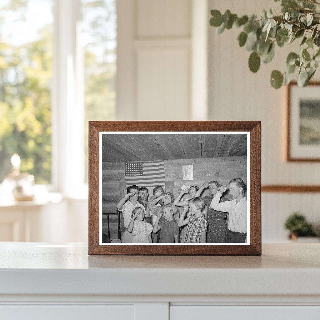 4-H Club Members Recite Pledge Pie Town New Mexico 1940