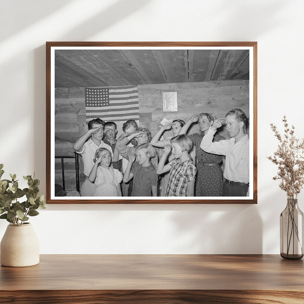 4-H Club Members Recite Pledge Pie Town New Mexico 1940