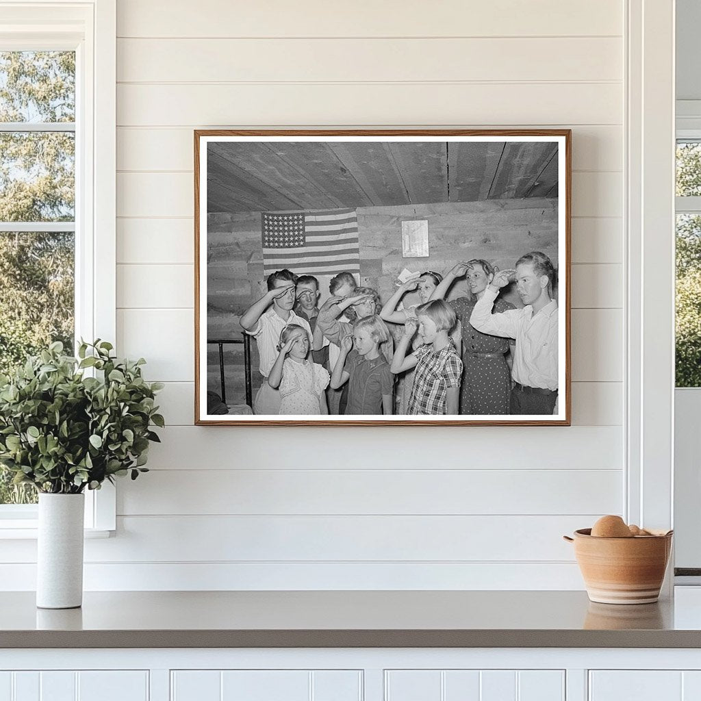 4-H Club Members Recite Pledge Pie Town New Mexico 1940