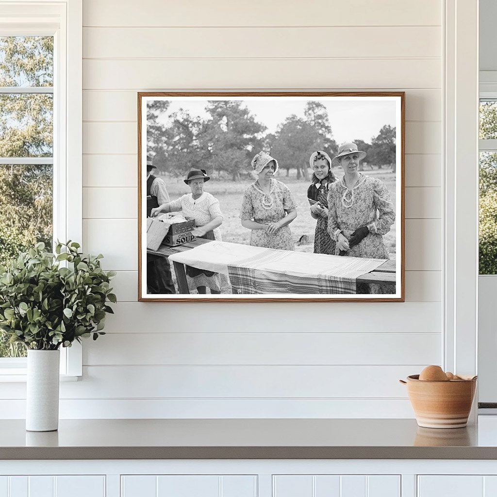 Farm Women Prepare Dinner at Community Sing Pie Town 1940