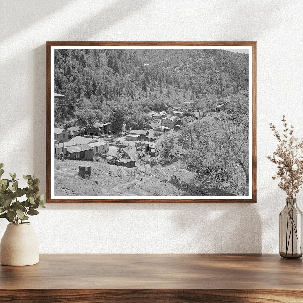 Aerial View of Mogollon New Mexico June 1940