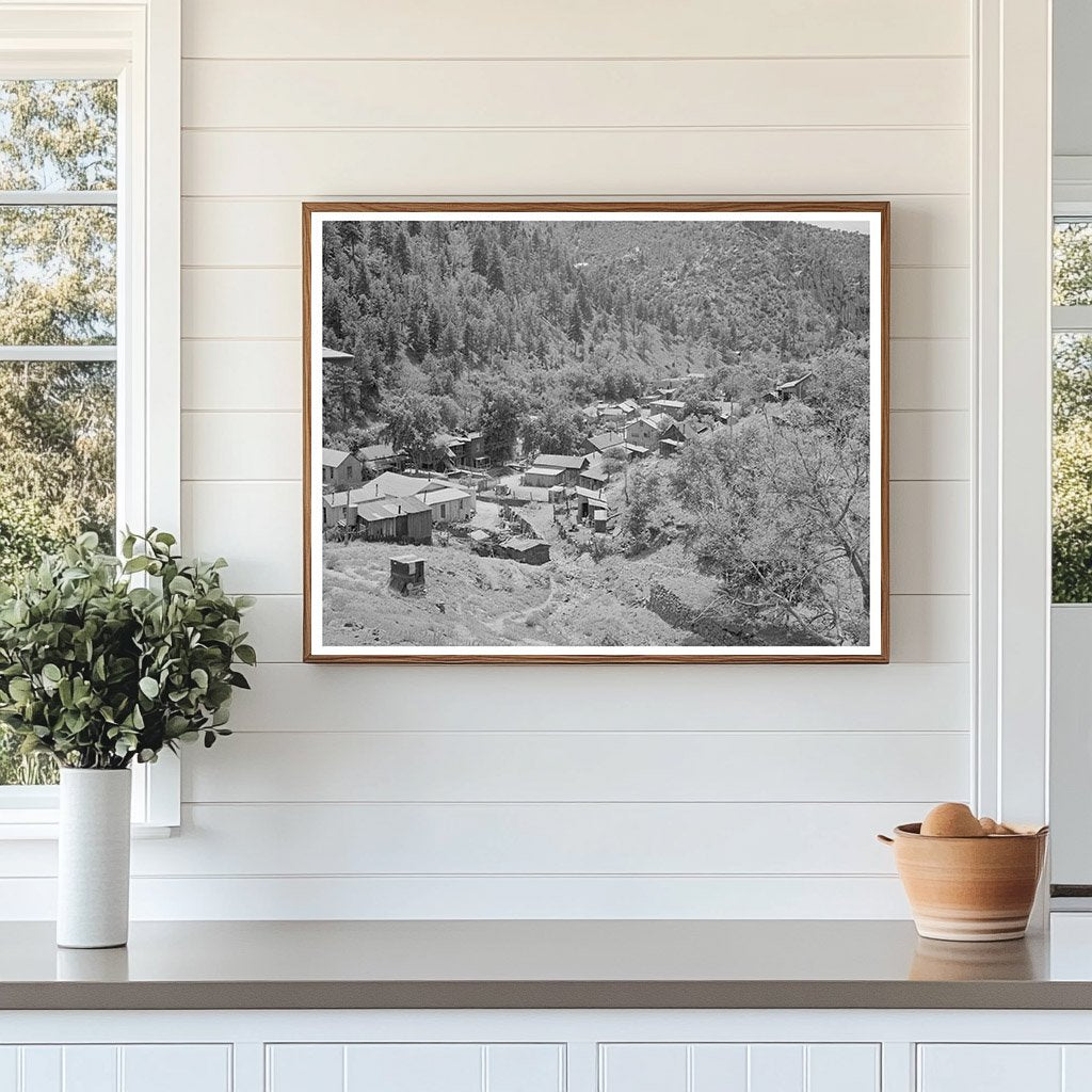 Aerial View of Mogollon New Mexico June 1940