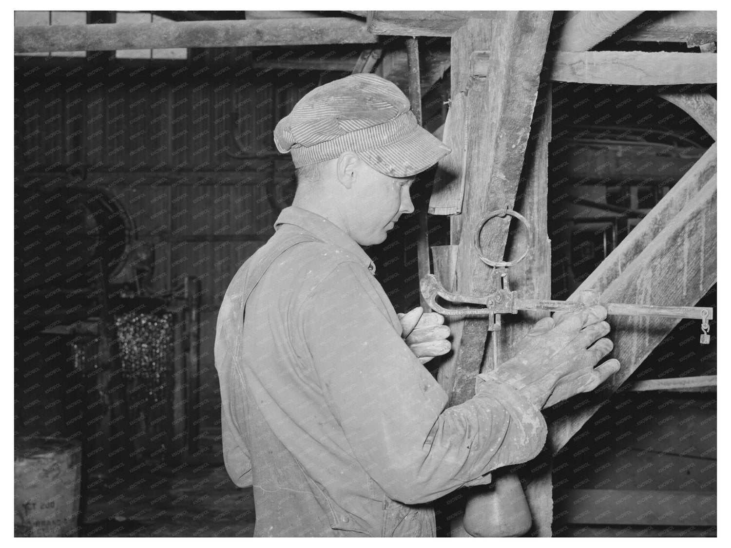Gold Ore Measurement in Mogollon New Mexico 1940