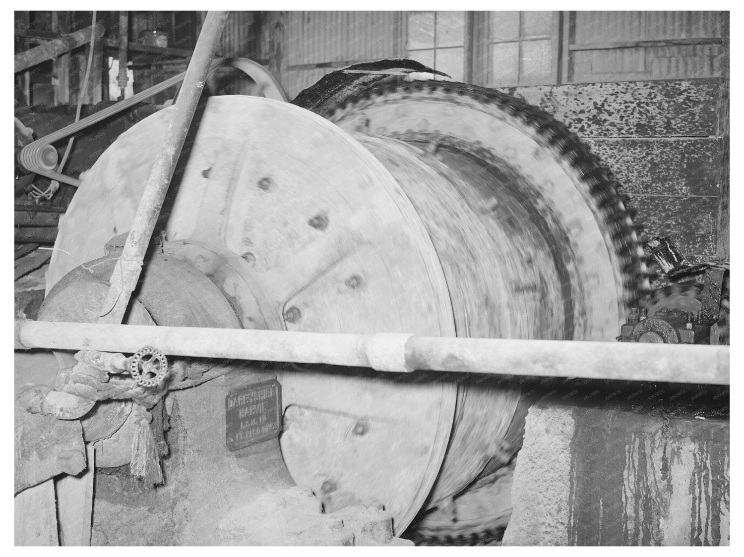 Ball Mill at Gold Mine Mogollon New Mexico June 1940