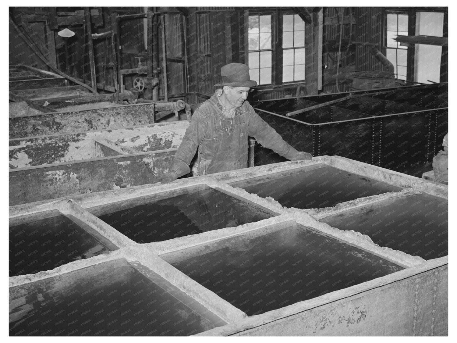 Gold Mine Precipitation Tanks Mogollon New Mexico 1940