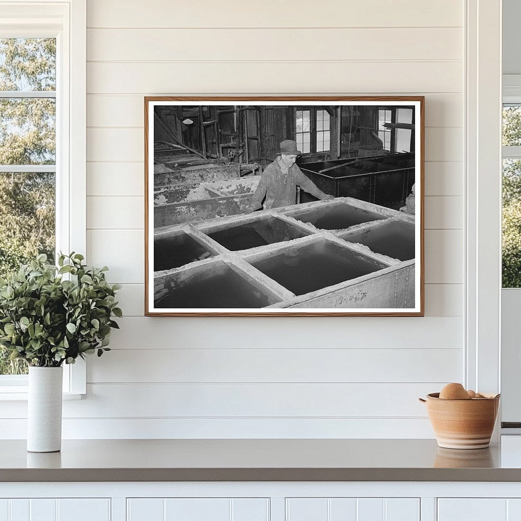 Gold Mine Precipitation Tanks Mogollon New Mexico 1940