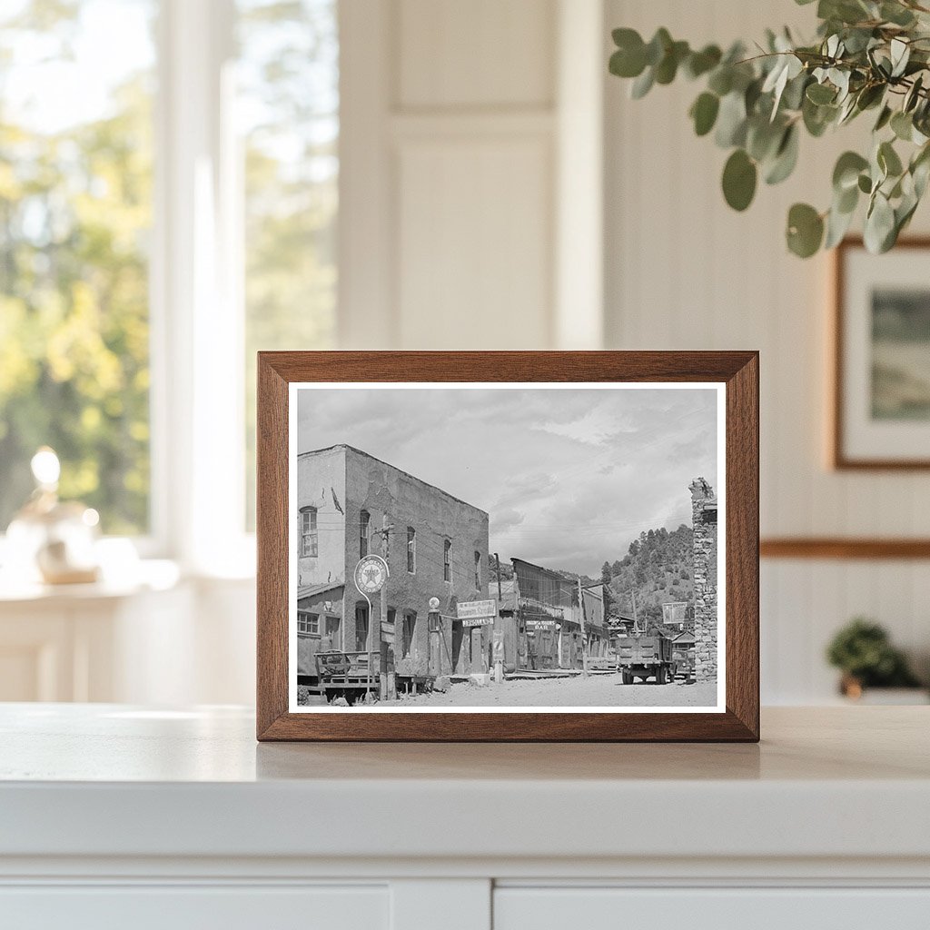 Mogollon New Mexico Main Street Historic Image June 1940