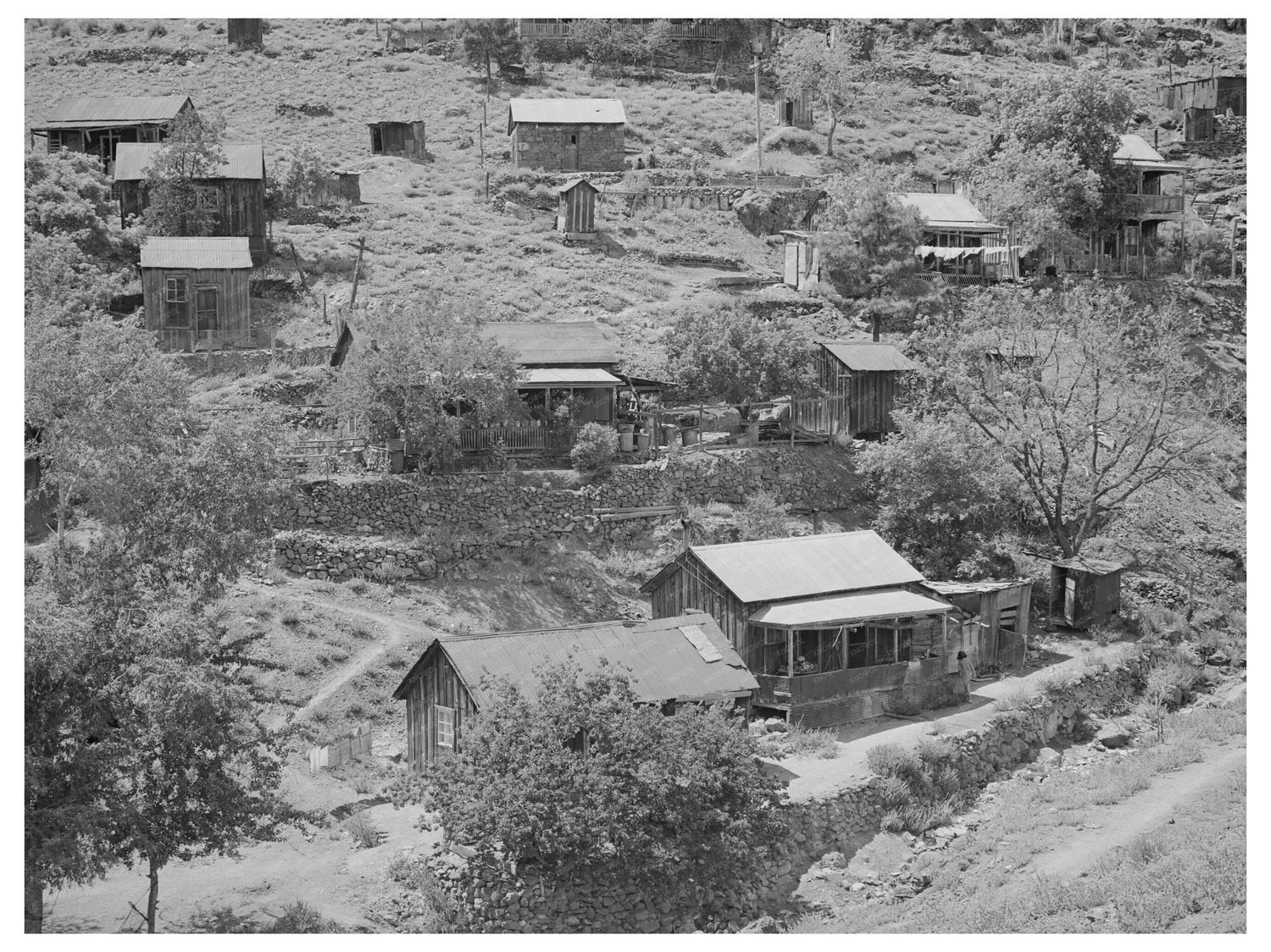 Mogollon New Mexico Mining Community Houses June 1940