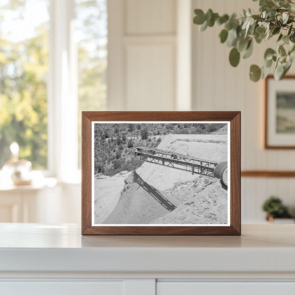 Belt Conveyor Dropping Tailings in Mogollon New Mexico 1940