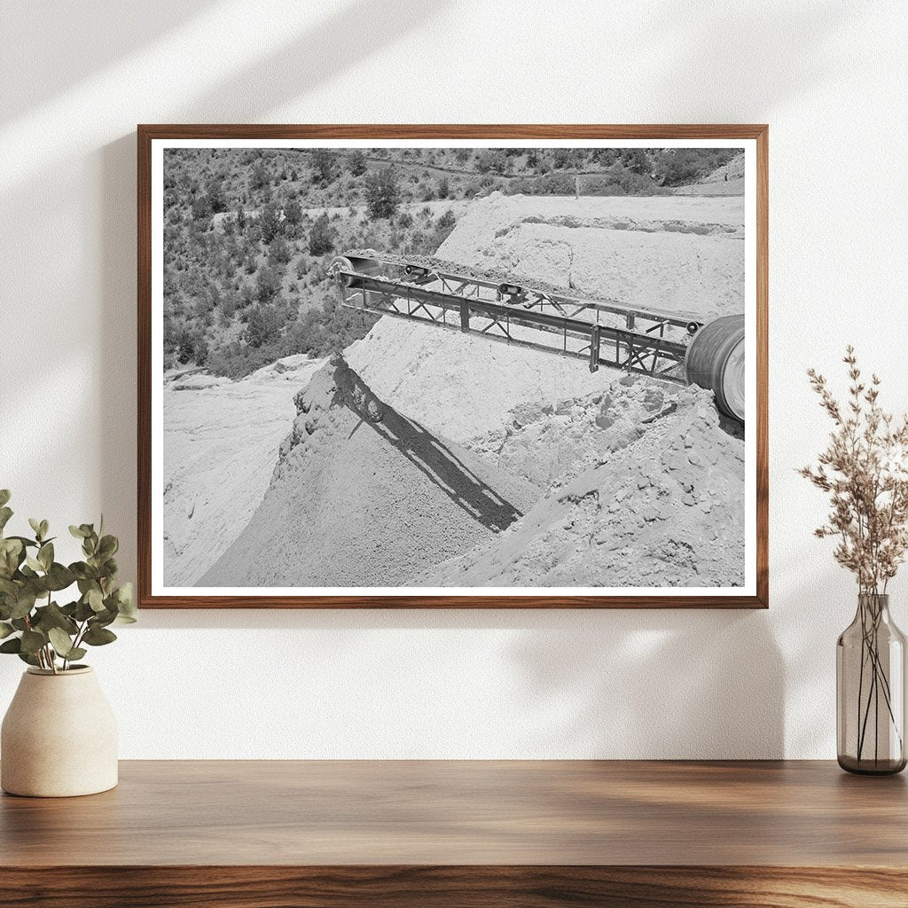Belt Conveyor Dropping Tailings in Mogollon New Mexico 1940