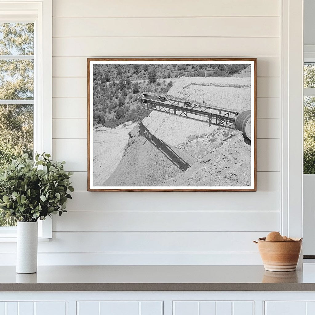 Belt Conveyor Dropping Tailings in Mogollon New Mexico 1940