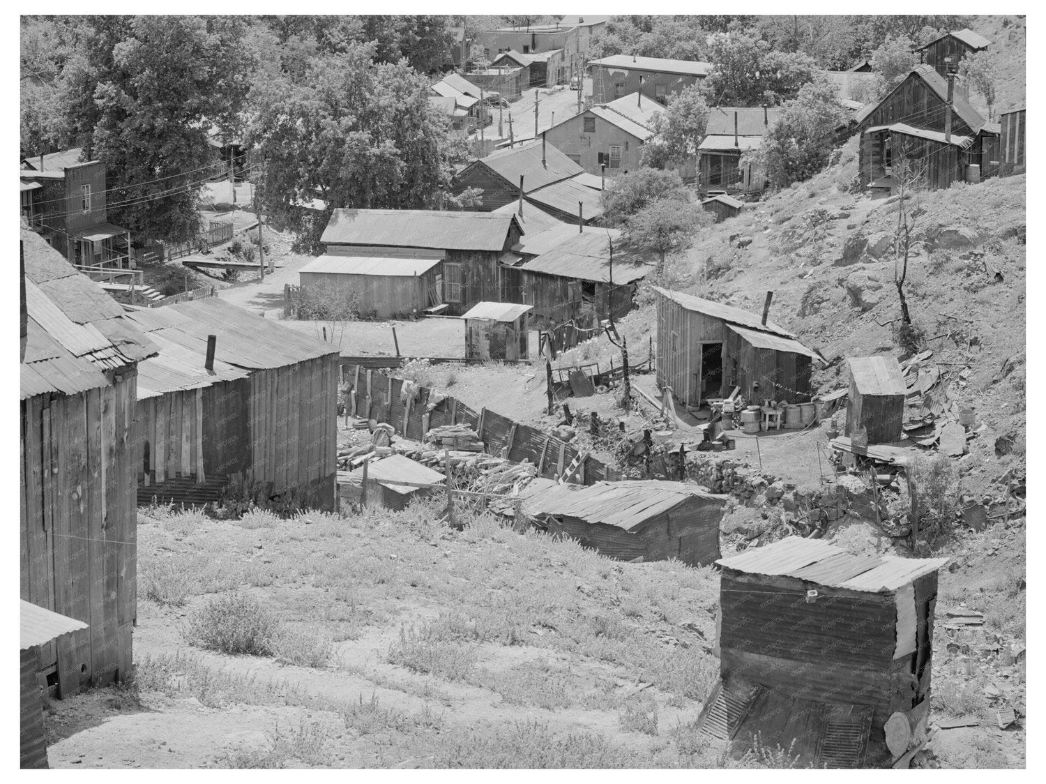 Mogollon New Mexico Miners Homes June 1940