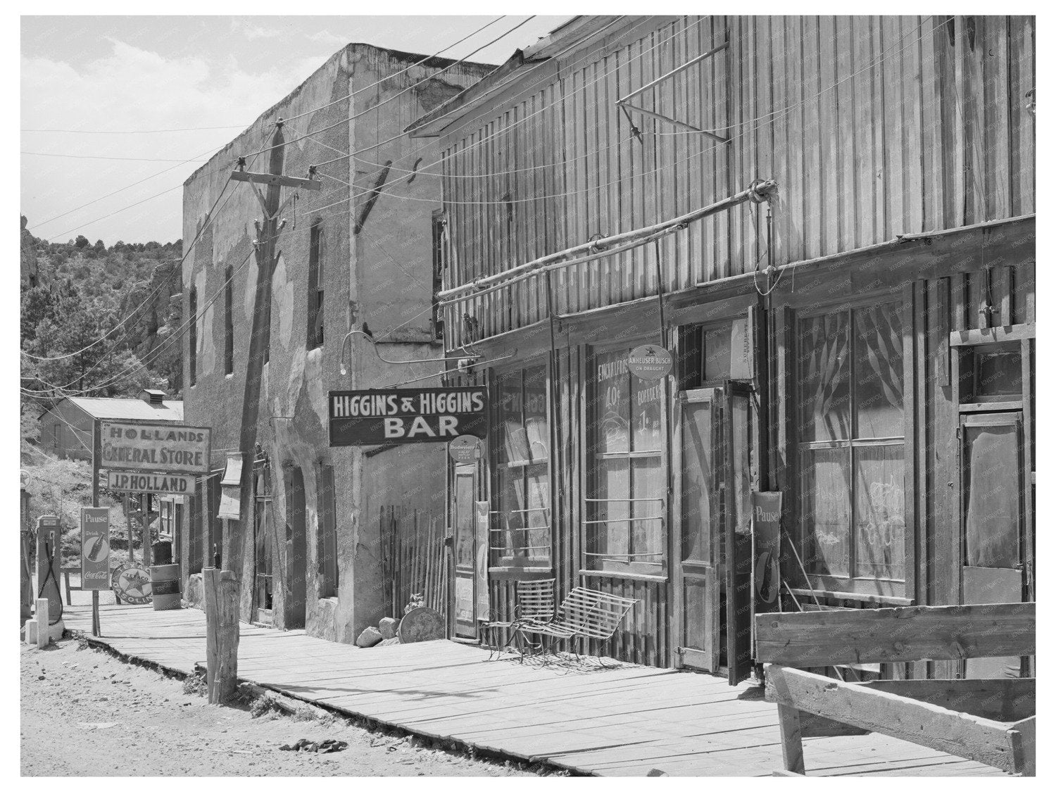 Main Street Mogollon New Mexico June 1940 Image
