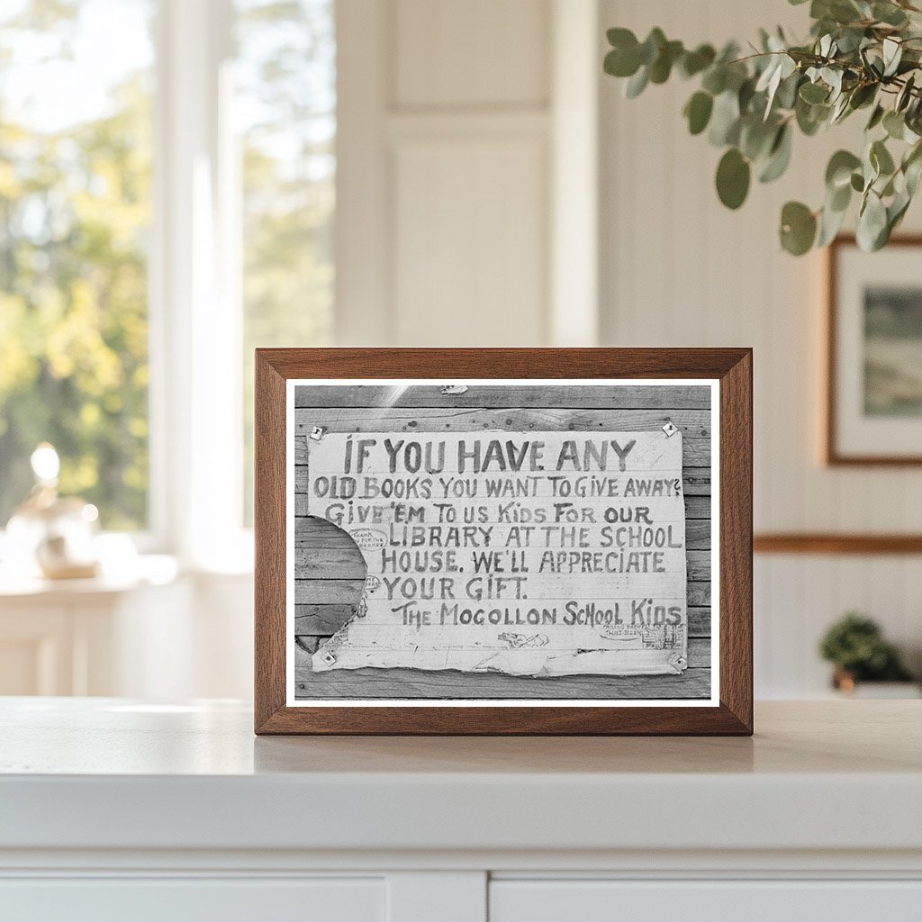 Mogollon New Mexico Vintage Sign June 1940