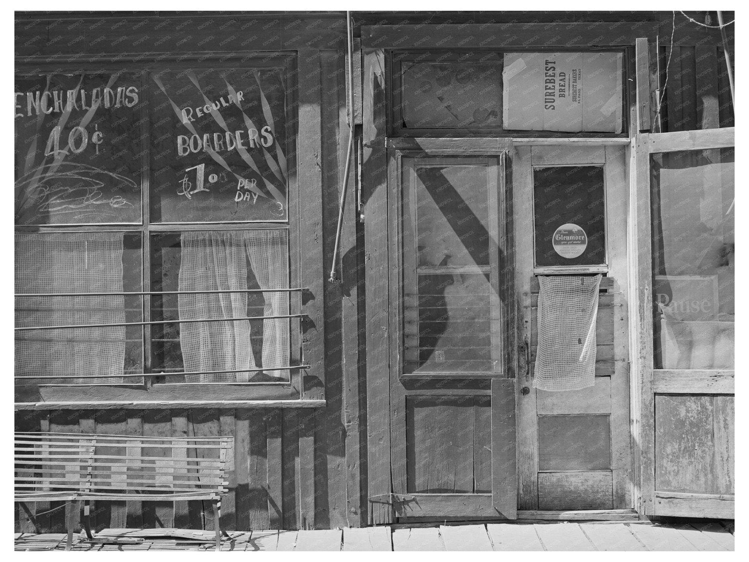 Mogollon New Mexico Store Building Historic Photo 1940