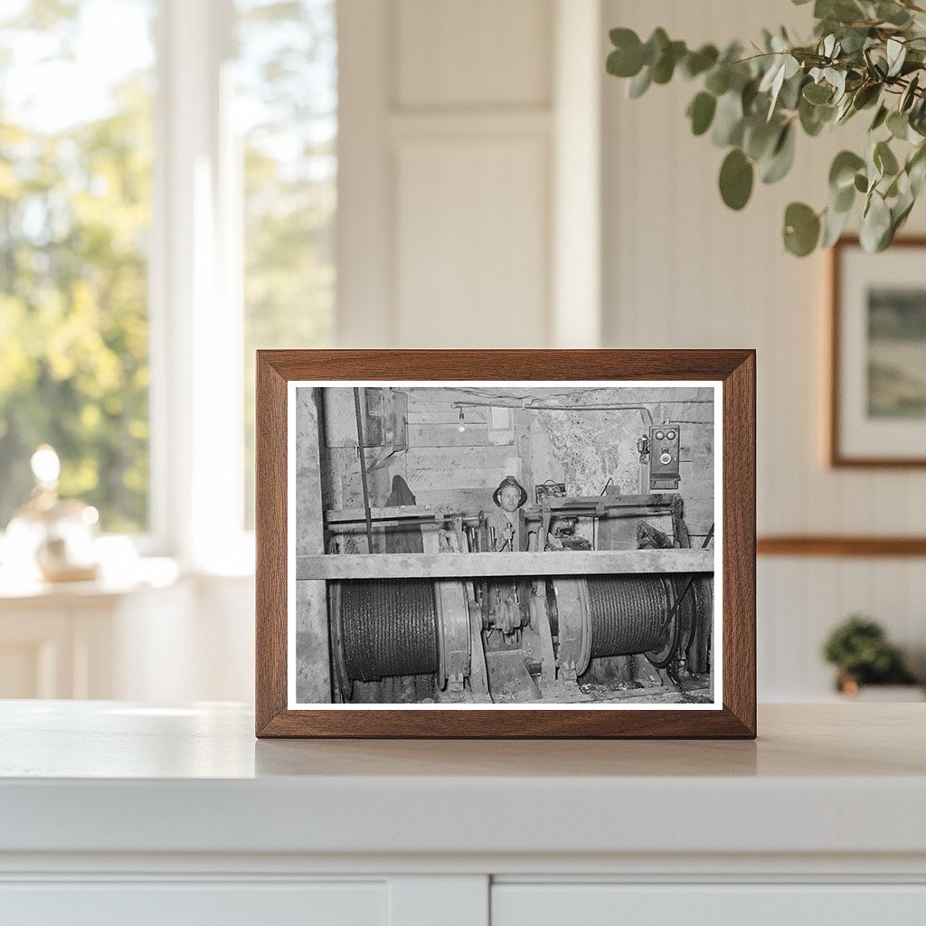 Cable Hoist Operator at Mogollon Gold Mine June 1940