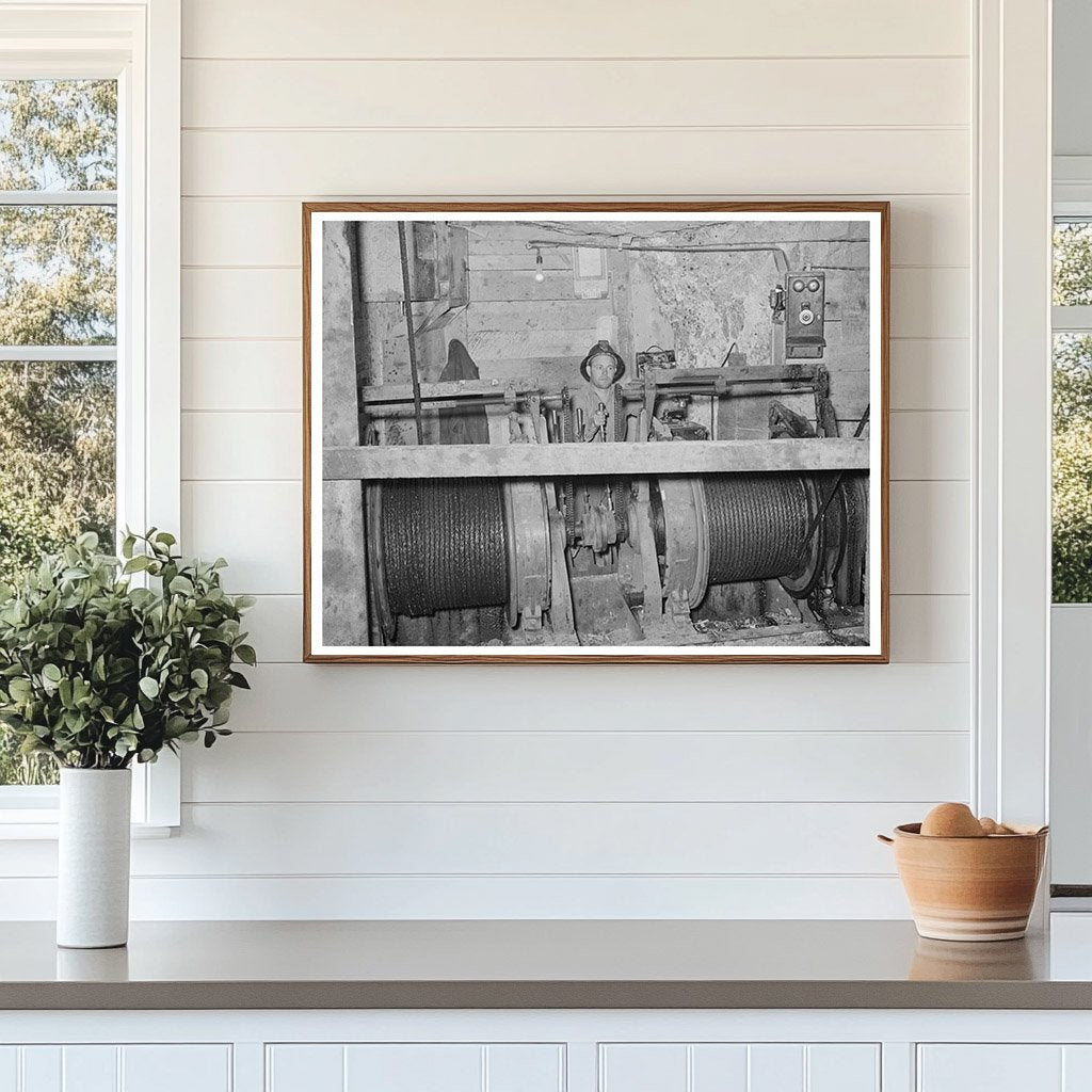 Cable Hoist Operator at Mogollon Gold Mine June 1940