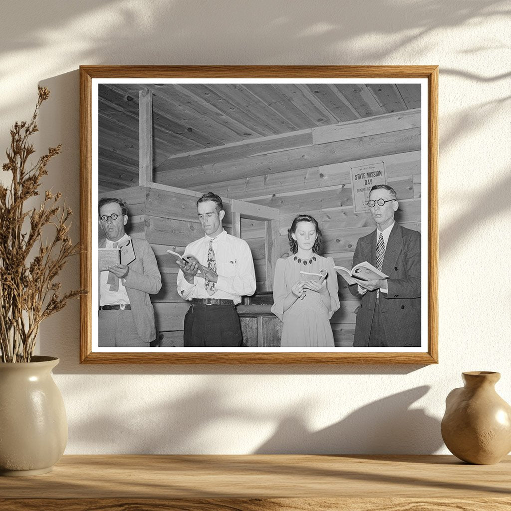 Mixed Quartette Community Sing in Pie Town New Mexico 1940