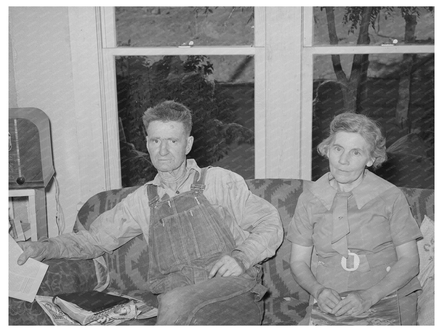 Mr and Mrs Craig at Home in Pie Town New Mexico 1940