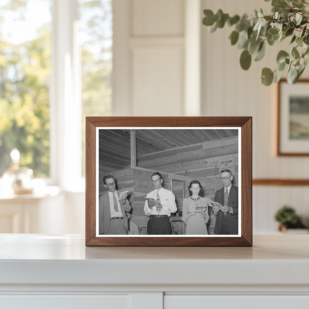 1940 Community Sing in Pie Town New Mexico Quartette