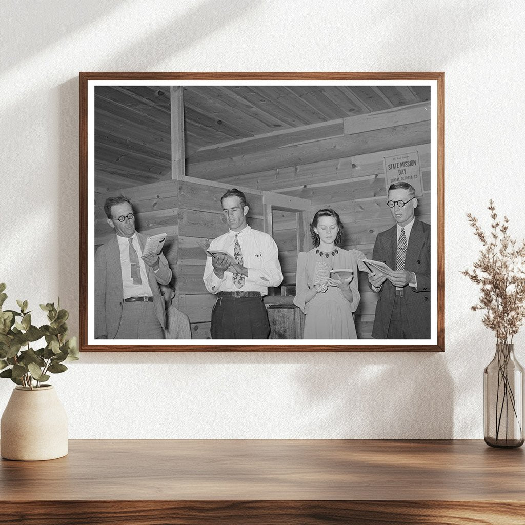 1940 Community Sing in Pie Town New Mexico Quartette