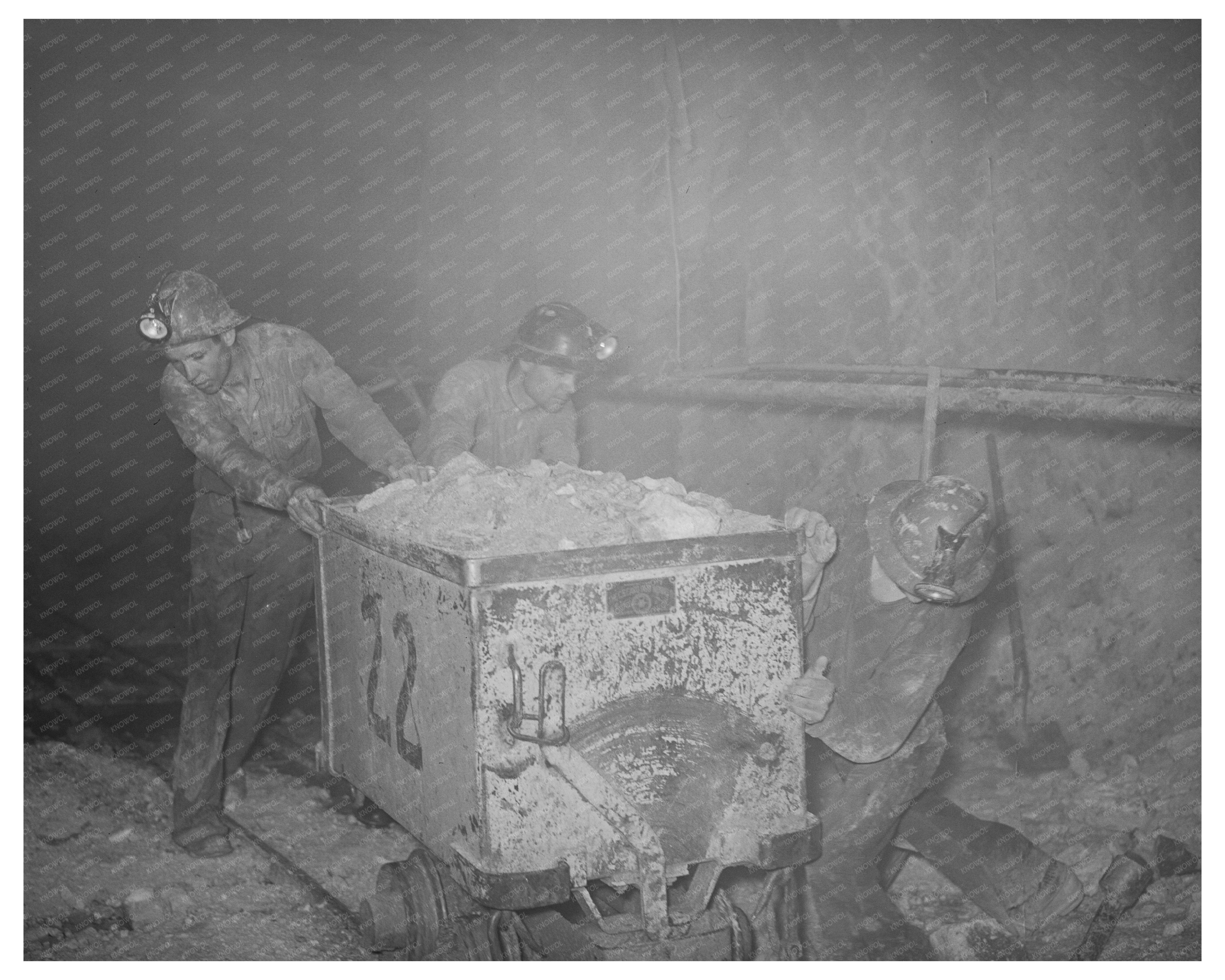 1940 Mogollon New Mexico Gold Ore Mining Scene
