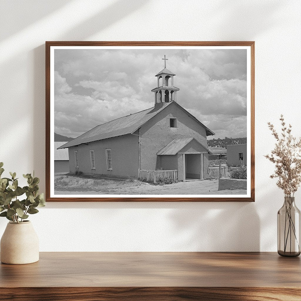 Catholic Church in Chamisal New Mexico July 1940