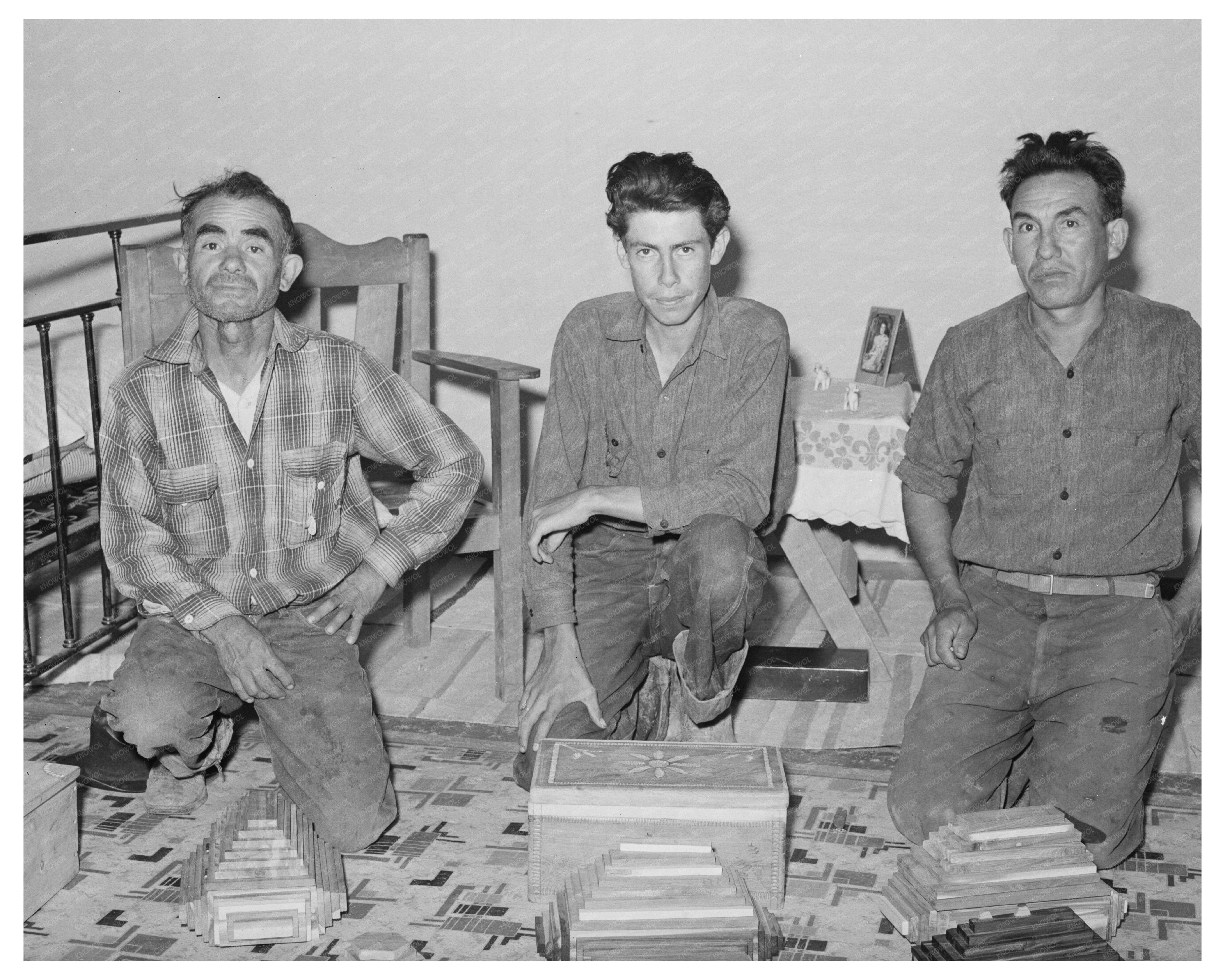 Wood Carvings for Sale by Artisans in Chamisal 1940