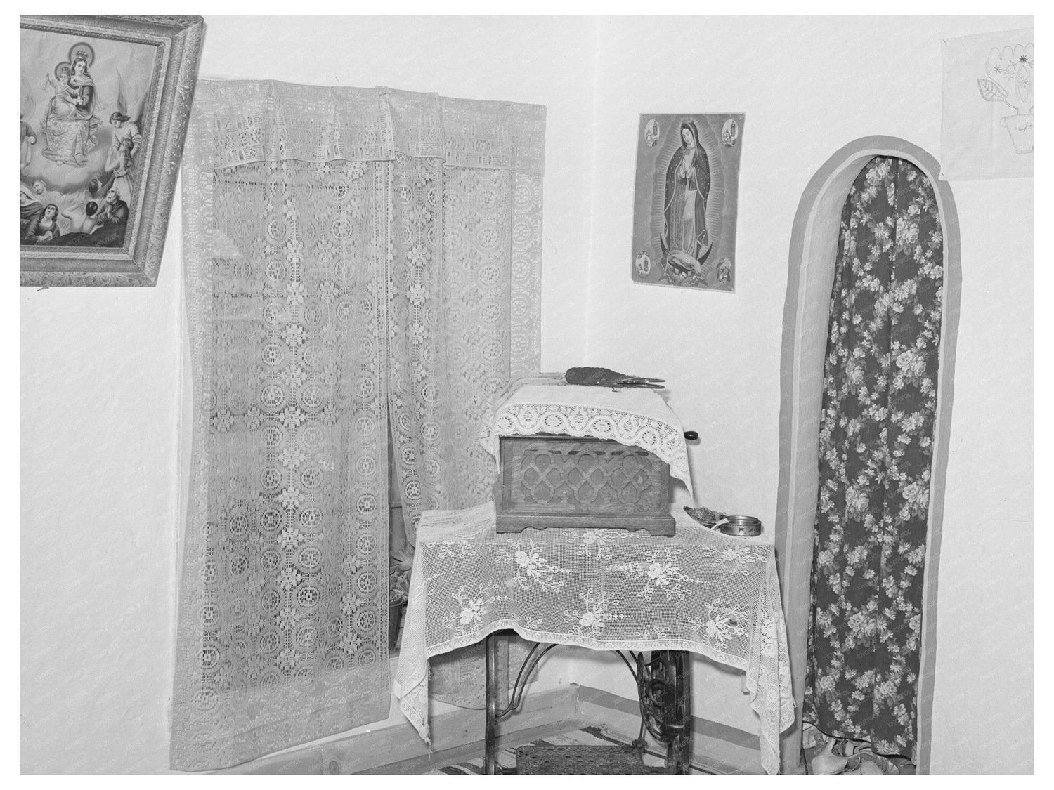 Spanish-American Farmers Home in Chamisal New Mexico 1940