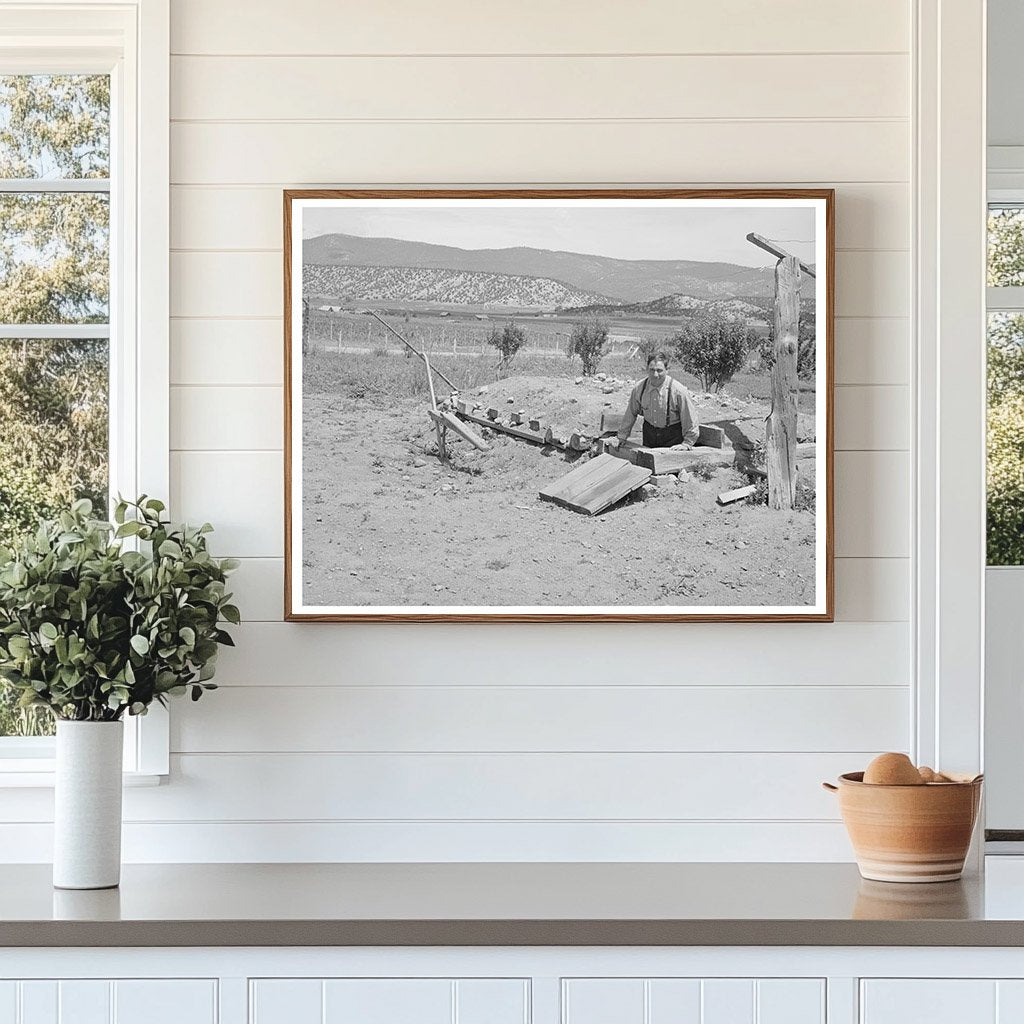 Spanish-American Farmer in Chamisal New Mexico 1940