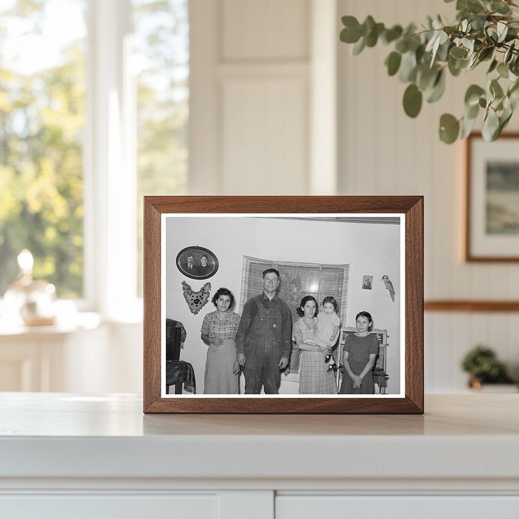 Spanish-American Farmer Family in Chamisal New Mexico 1940