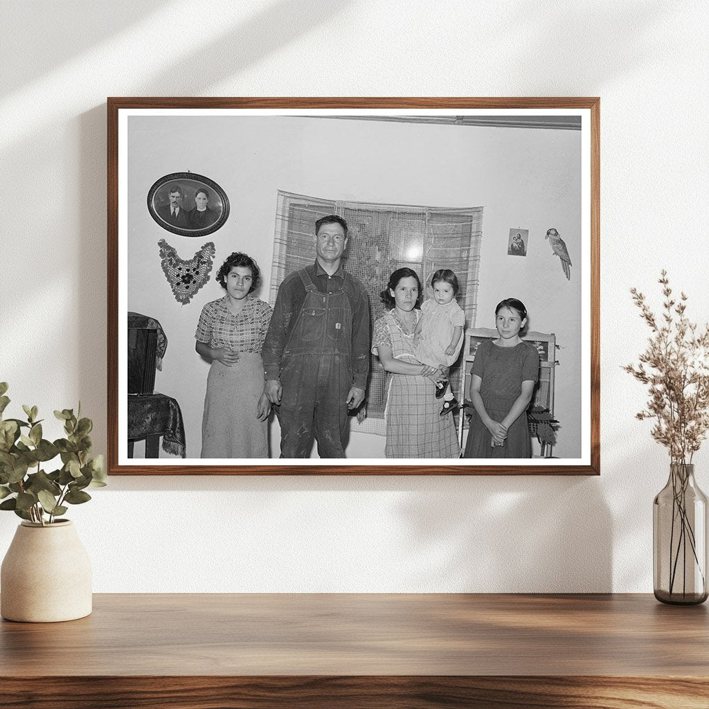 Spanish-American Farmer Family in Chamisal New Mexico 1940