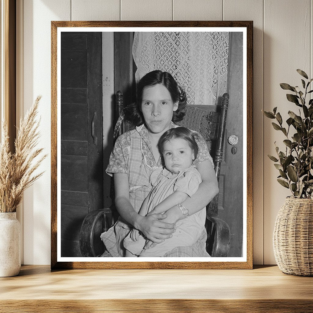 Matilda Lovato and Daughter Elsie Chamisal 1940 Portrait