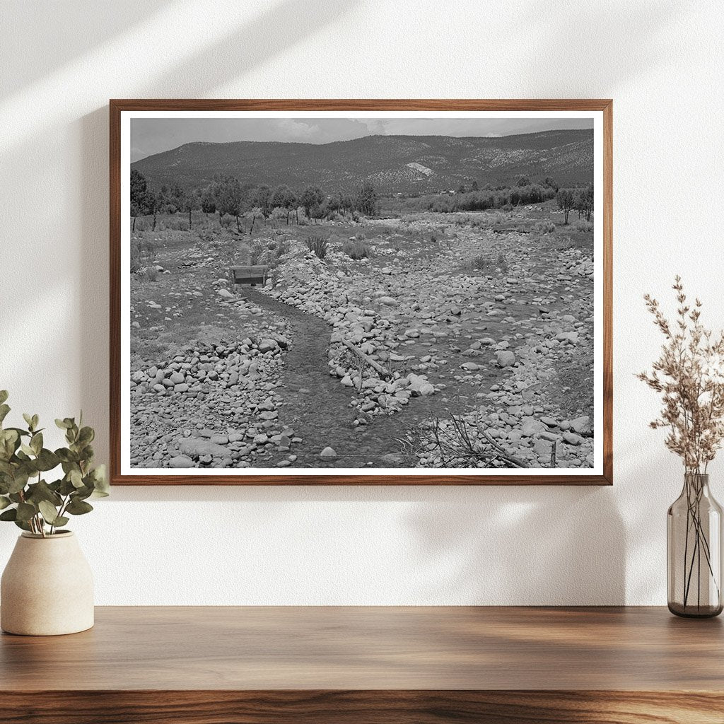 Chamisal Creek and Irrigation Ditch New Mexico July 1940