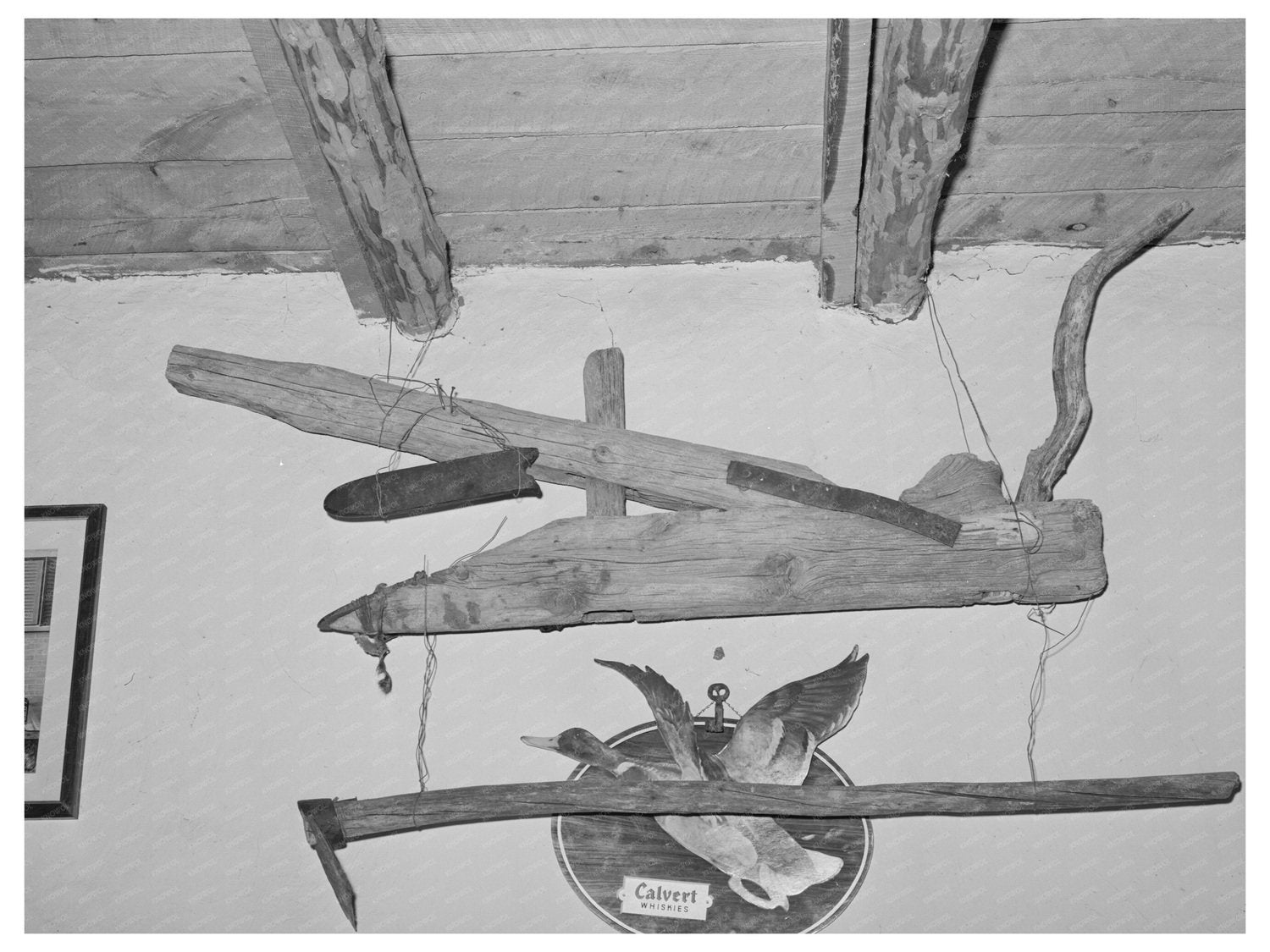 Handmade Plow and Hoe in Costilla New Mexico 1940