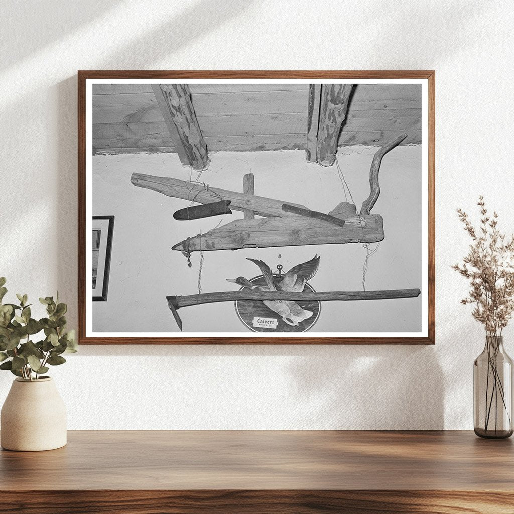 Handmade Plow and Hoe in Costilla New Mexico 1940