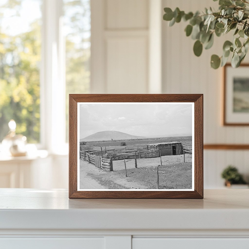 Costilla Horse Barn and Corral Taos County New Mexico 1940